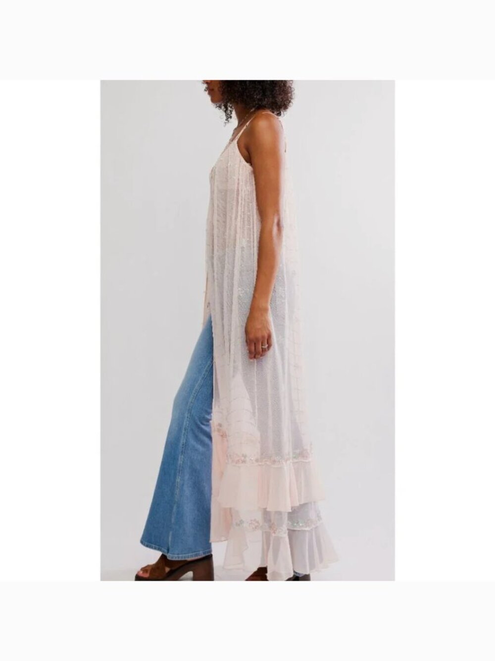 FREE PEOPLE NWT Star Of The Show Midi / Peach Dust - Picture 3 of 13